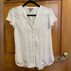 Small White Button Down Blouse